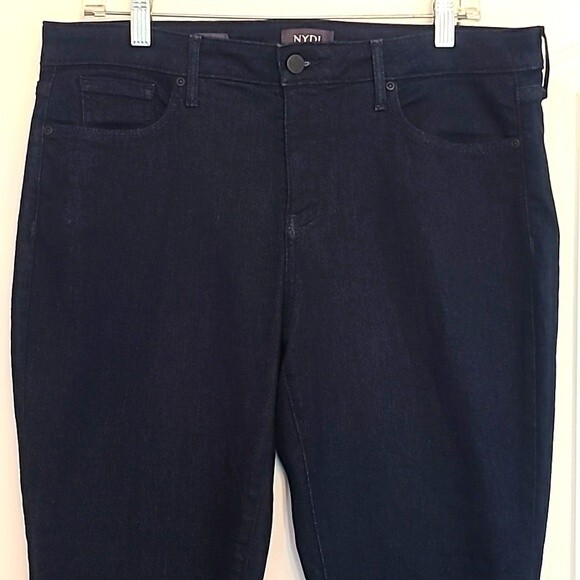NYDJ Ami Mid-rise Skinny Dark Denim Size 12 - Picture 4 of 15
